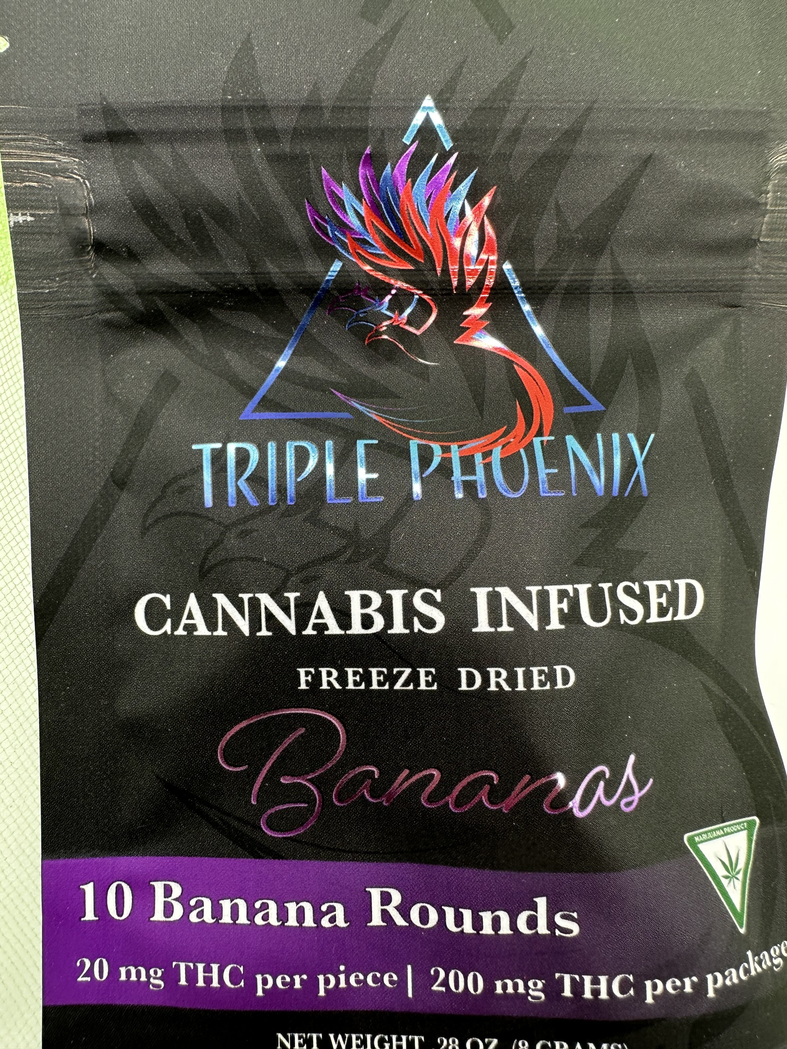 Photograph of product: Freeze Dried Bananas -