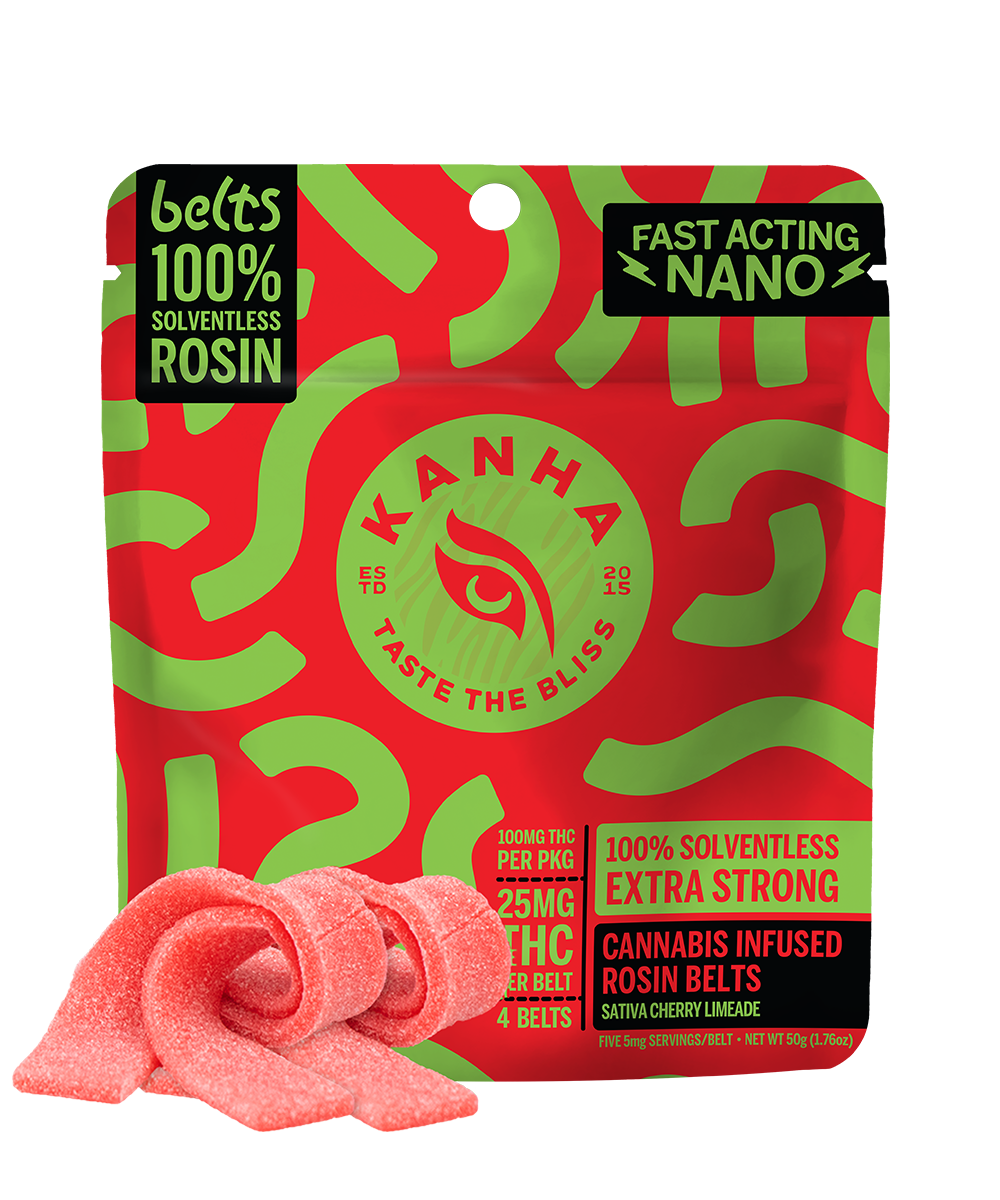Photograph of product: Kanha Cherry Limeade Sativa Solventless Rosin Belts
