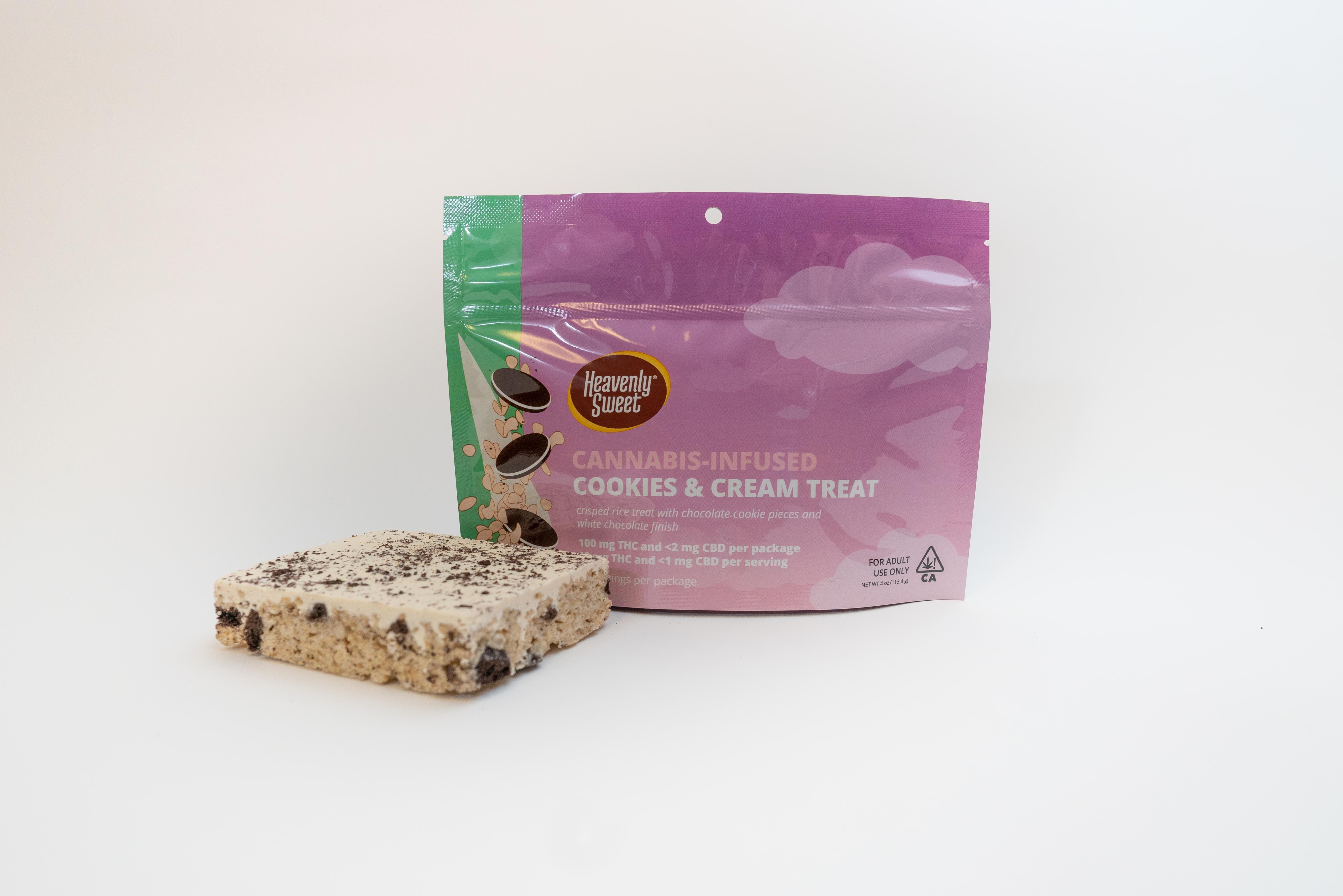 Photograph of product: TREAT-Cookies & Cream Treat 100mg