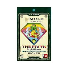 Photograph of Product: 2-piece Tropical Punch "The Fivth" 5:5:5:5:1 Kicker Gummy 100MG (Mule)