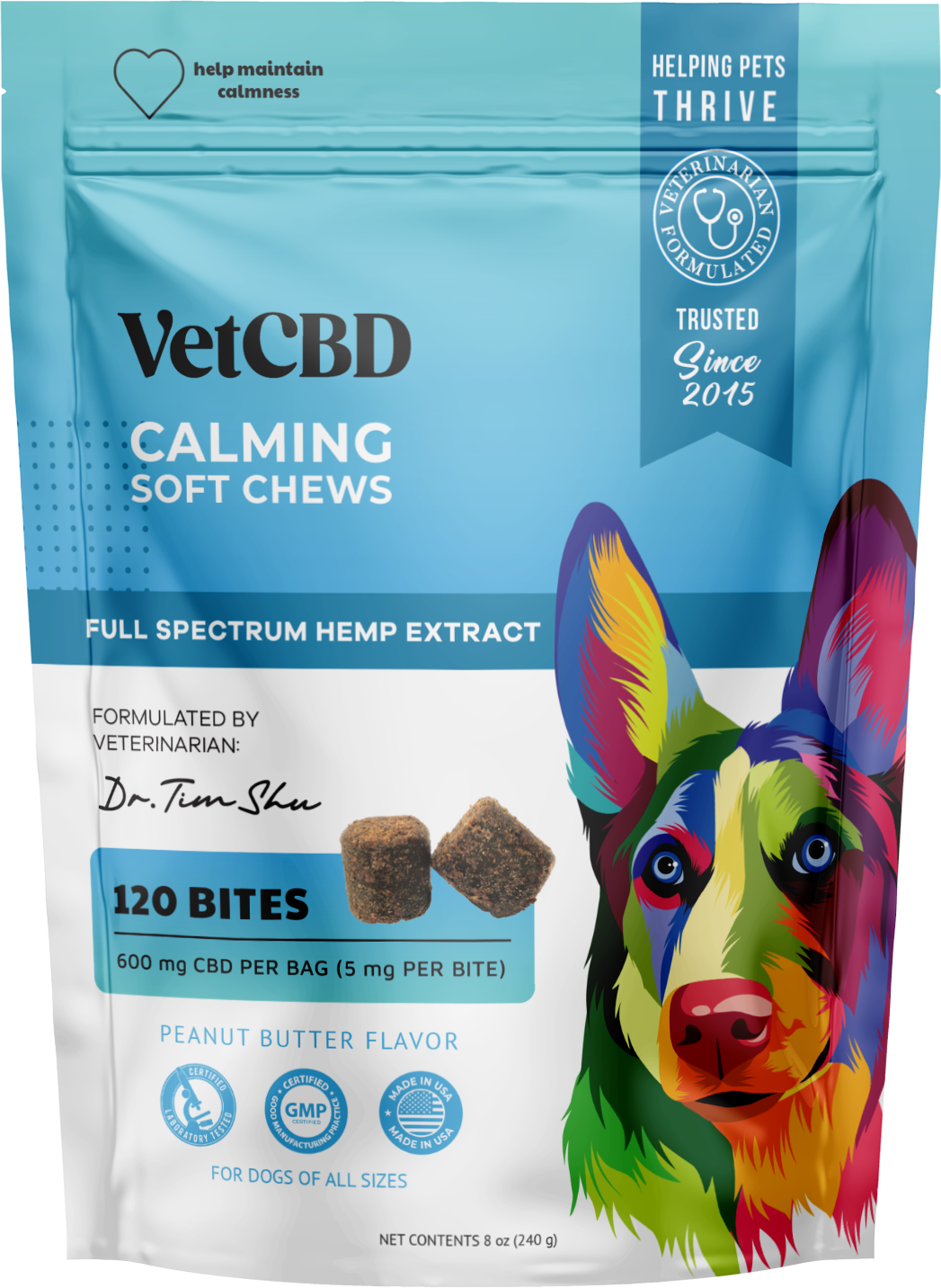 Photograph of product: Vetcbd Calming Soft Chews 600mg Cbd