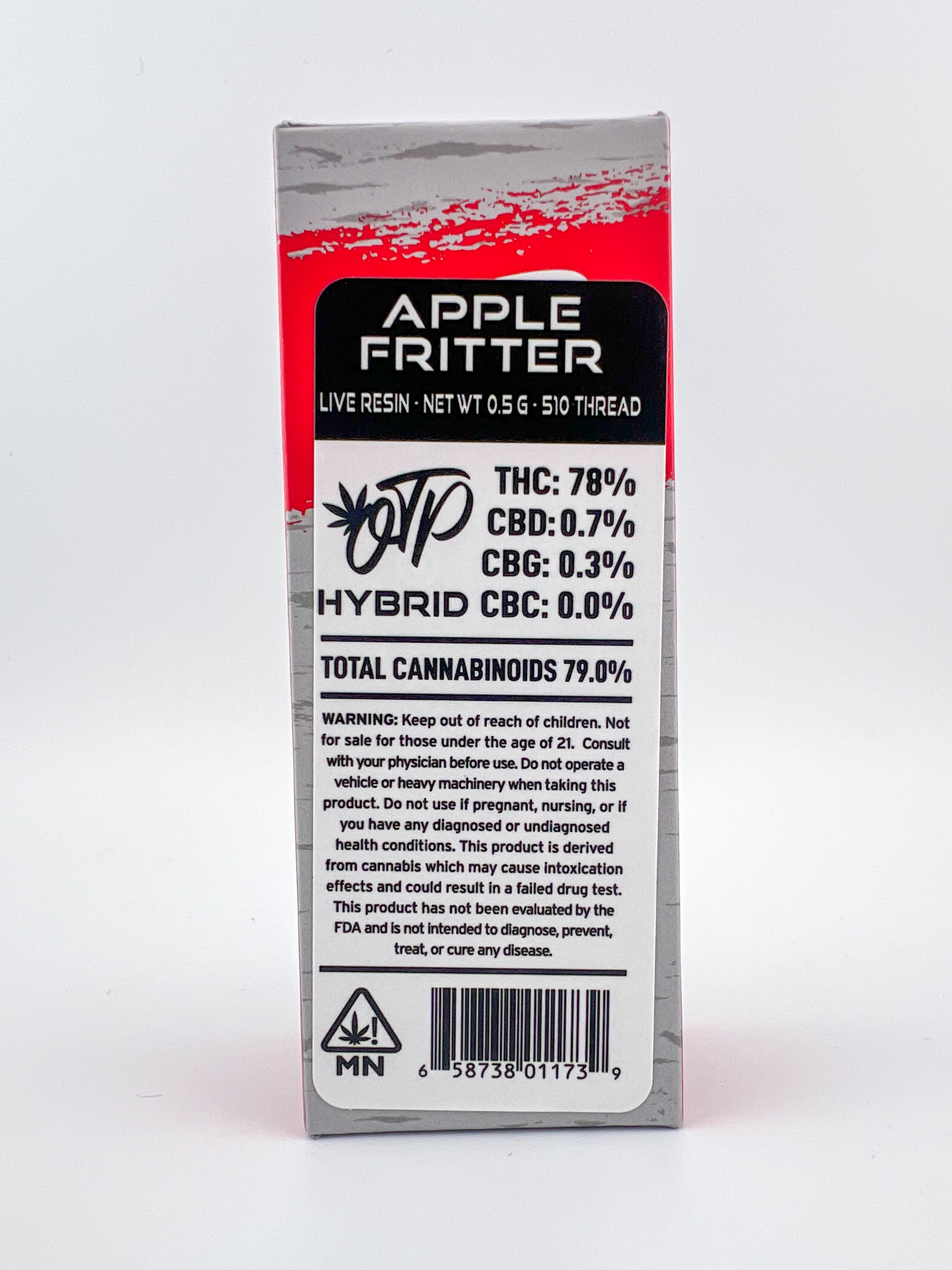 Photograph of product: Off The Path - Apple Fritter - Hybrid - Live Resin 510 Threaded Cartridge