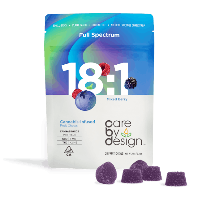 Photograph of product: Refresh Mixed Berries CBD Rich 18:1 Gummies - 