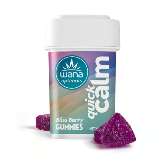 Photograph of product: Quick Calm Blissberry Gummy 100mg 10pk