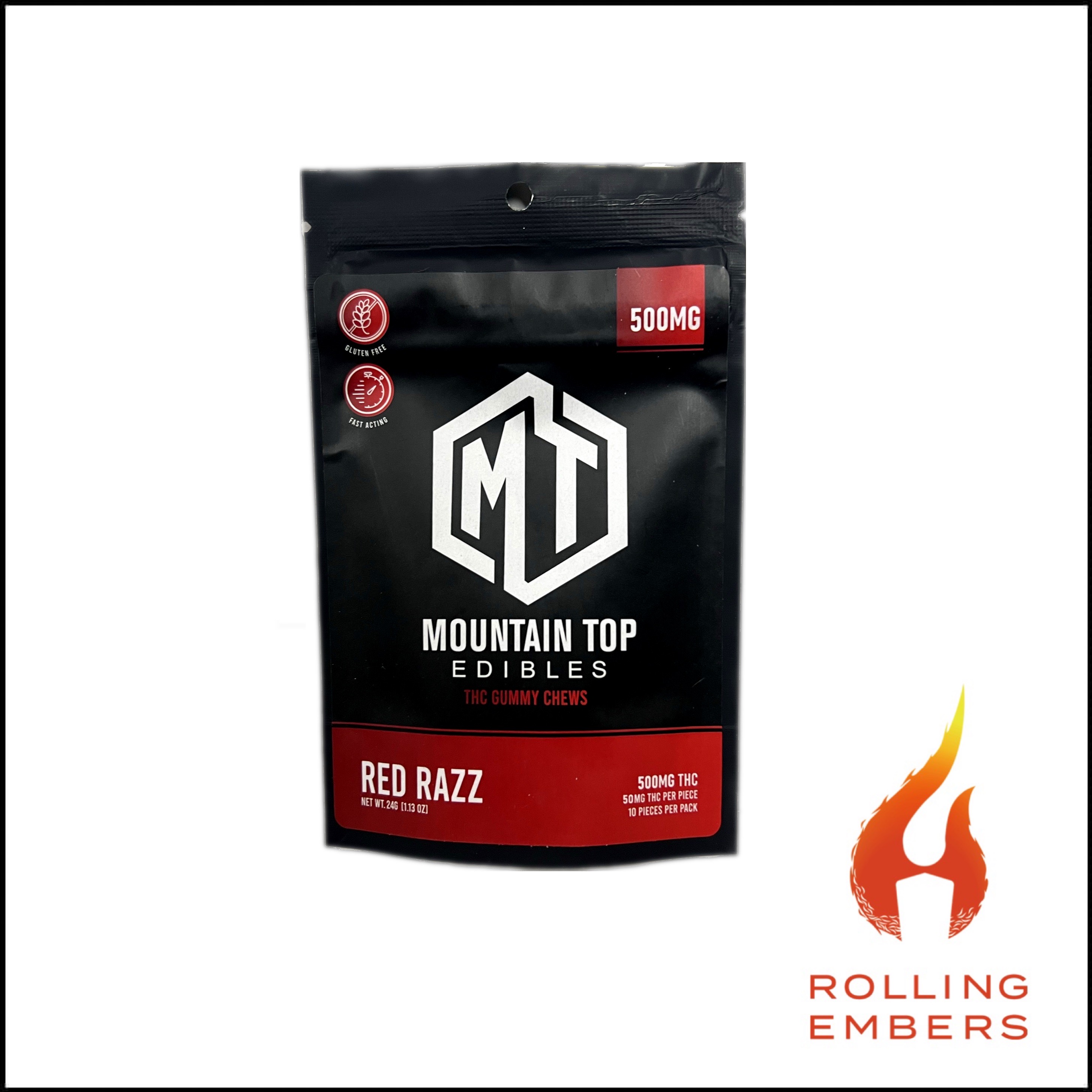 Photograph of product: Mt. Top | Red Razz | Gummies