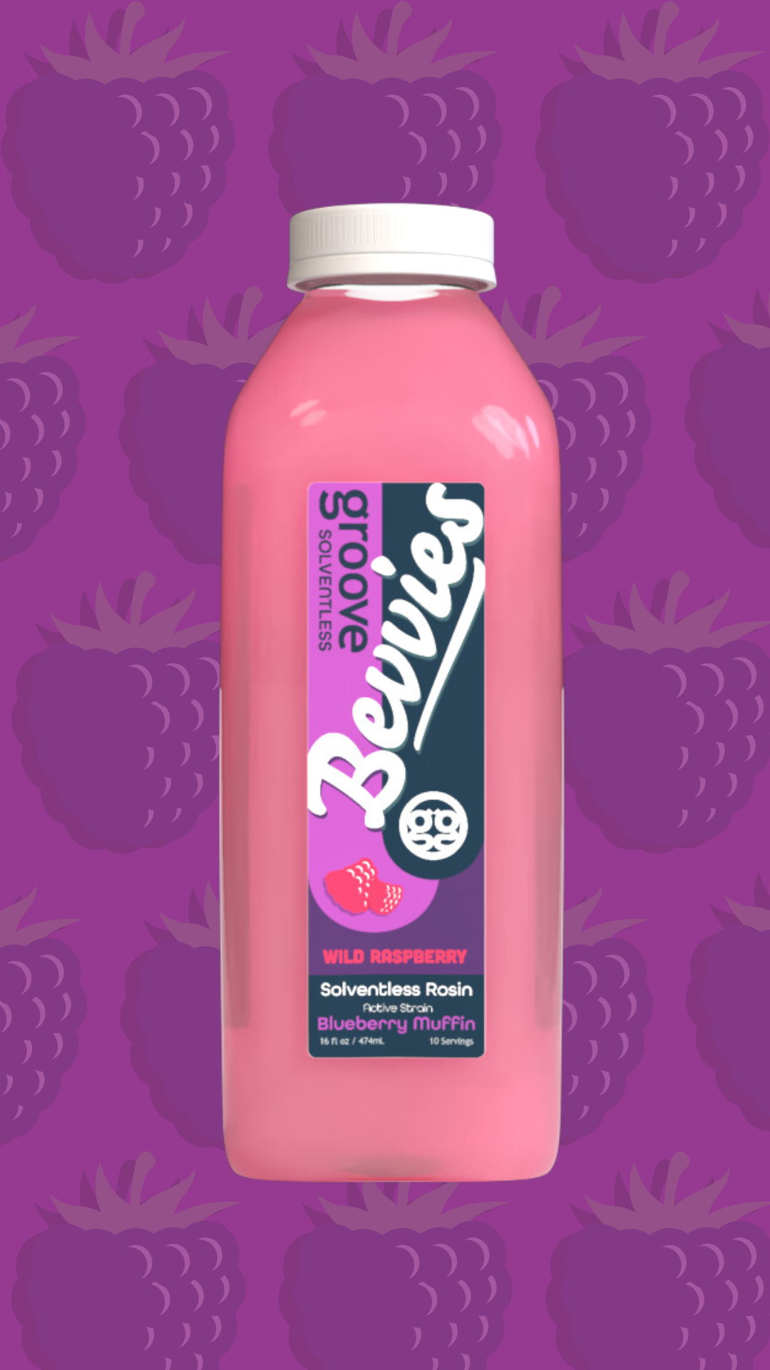 Photograph of product: Bevvies X Groove - Wild Raspberry