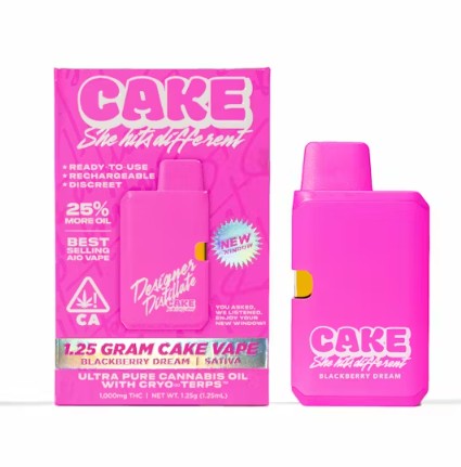 Photograph of product: CAKE | BLACKBERRY DREAM (S) | 1.25G ALL-IN-ONE