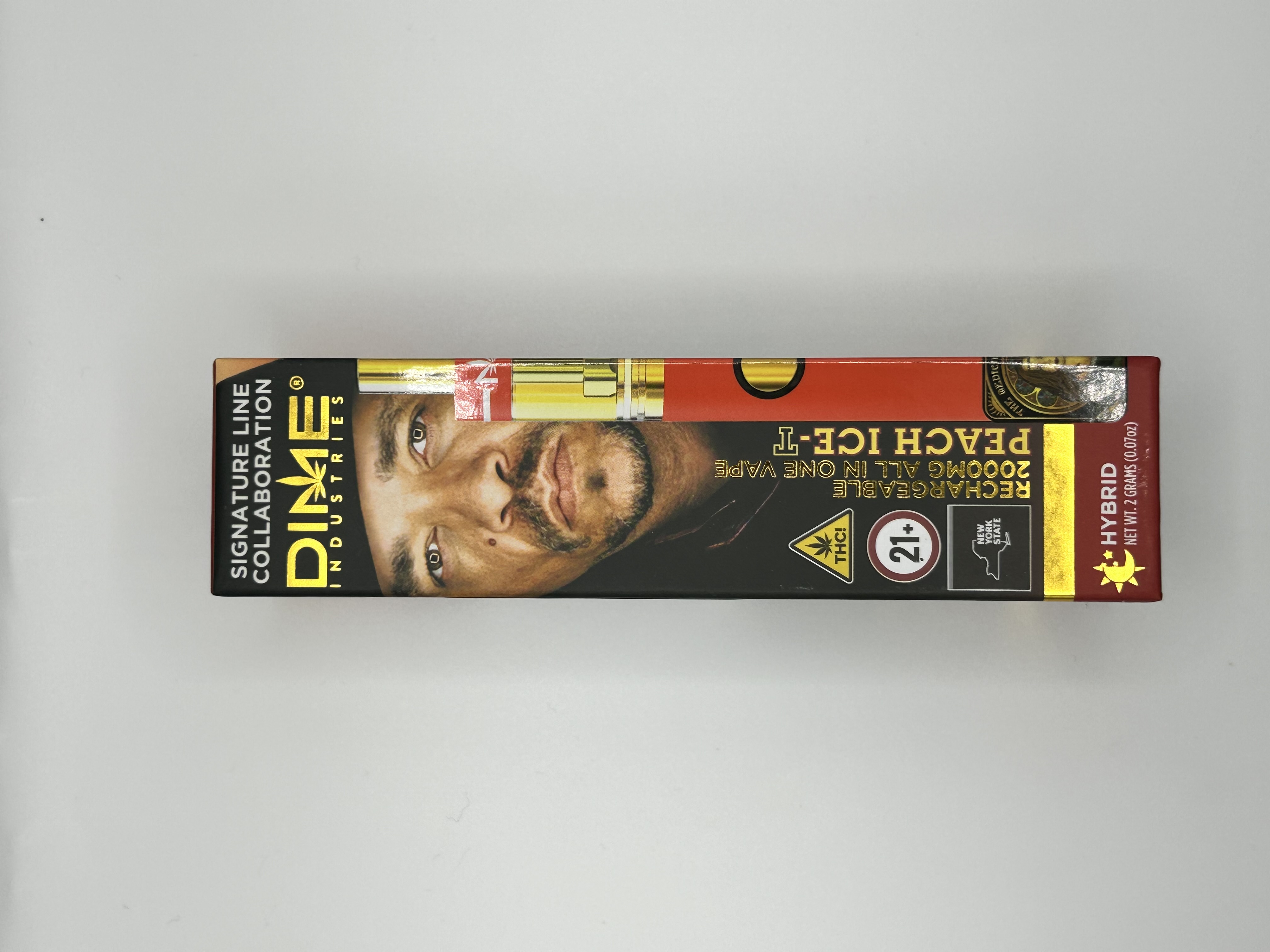 Photograph of product: Dime Industries - Peach Ice-T AIO Vape
