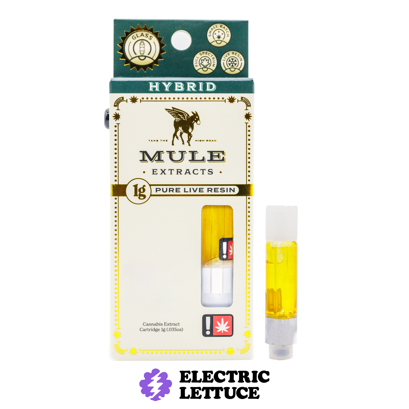 Photograph of product: Mule Extracts Game Time Pure Live Resin Cartridge 1g