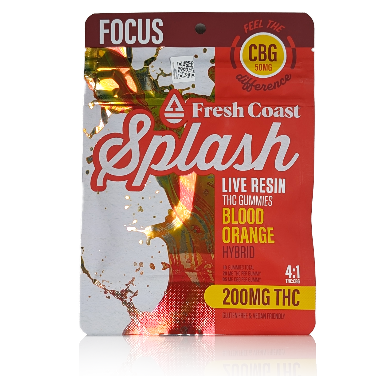 Photograph of product: BLOOD ORANGE CLEMENTINE - SPLASH 200MG TH-oui / 50MG CBD