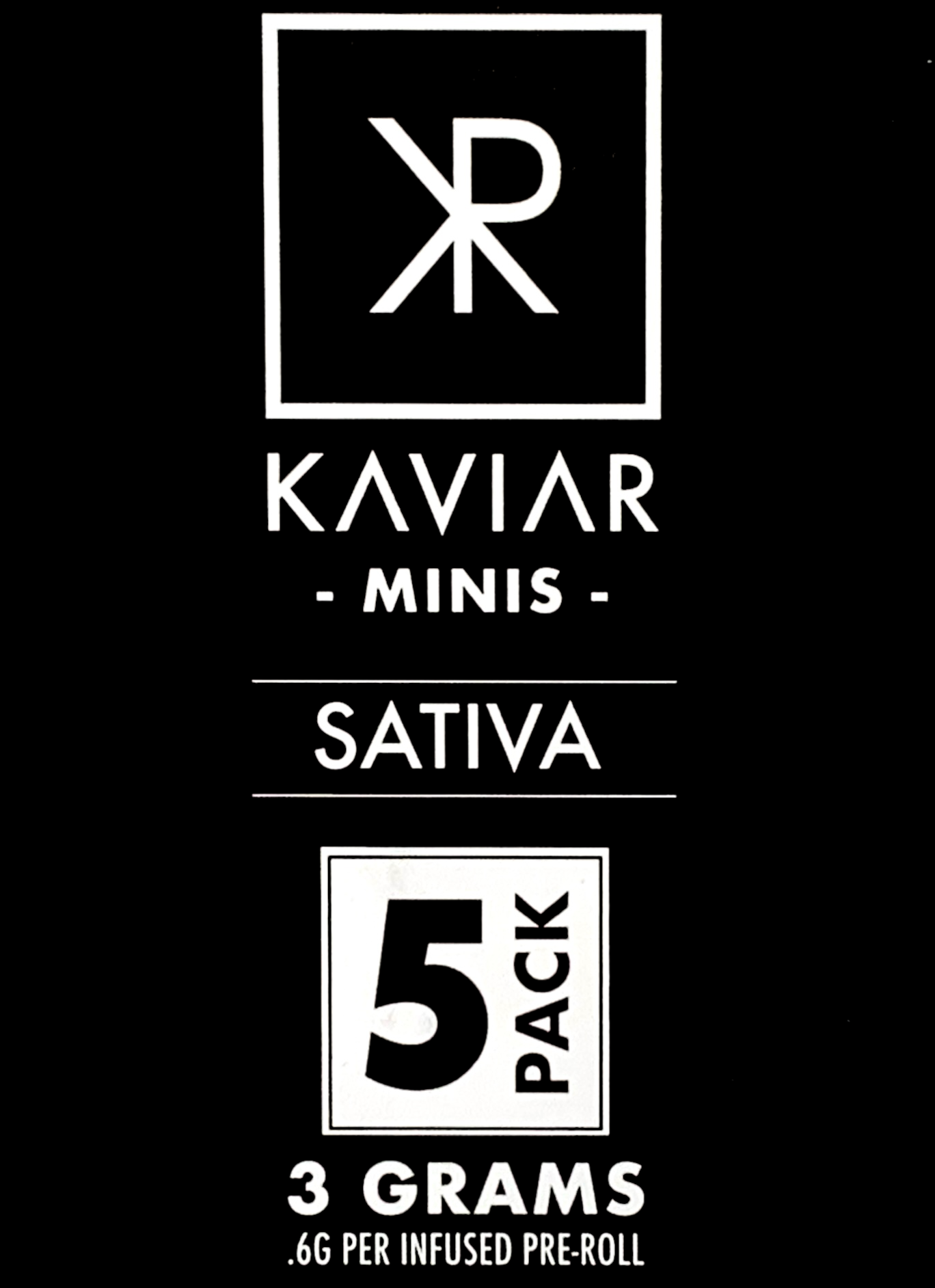 Photograph of product: Kaviar 5-Pack Mini Infused Pre-Roll Sour Punch Berry (I) total