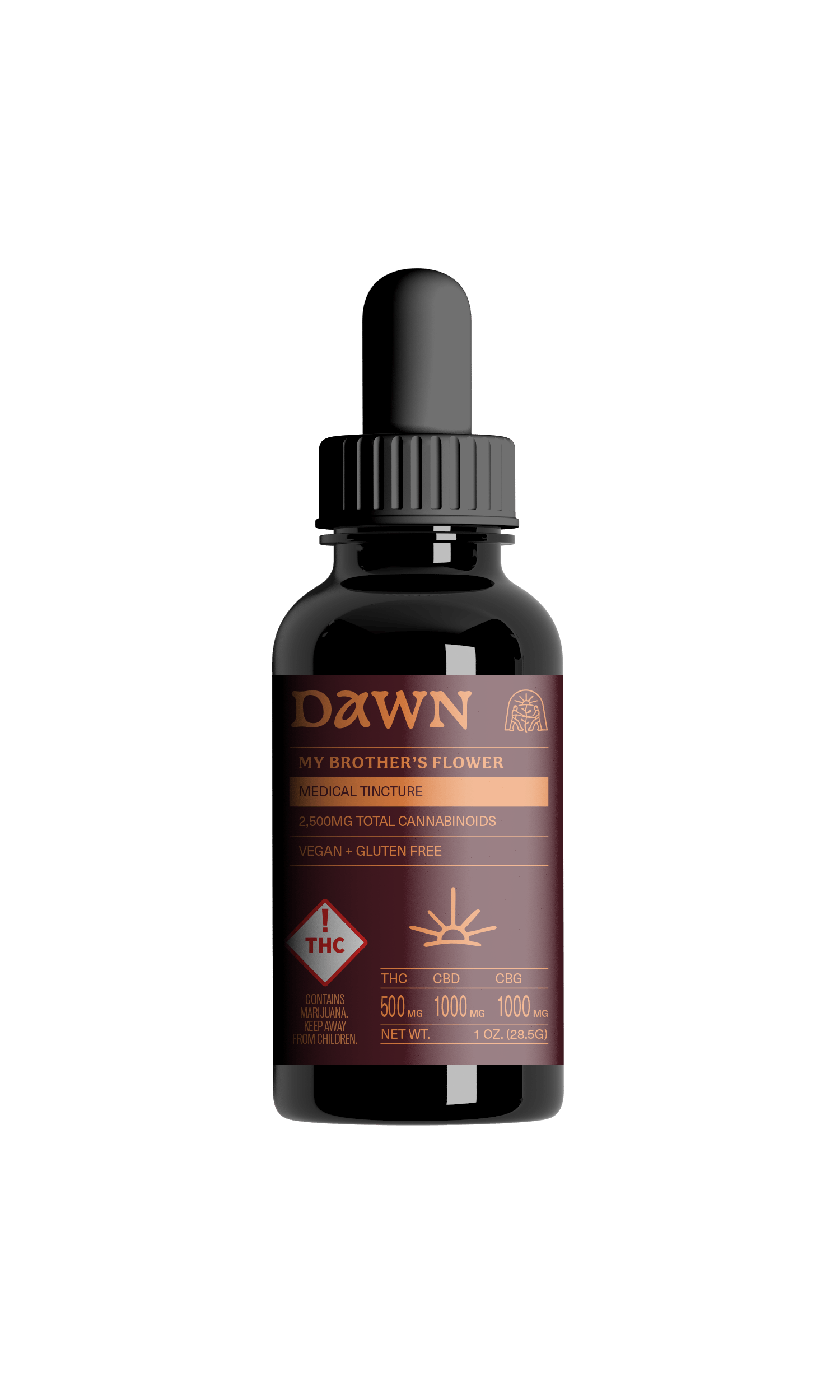 Photograph of product: My Brother's Flower 500mg Tincture - Dawn