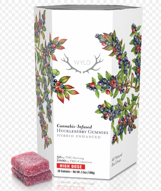 Photograph of product: Wyld: Huckleberry Gummy - TH-oui - 20 PC