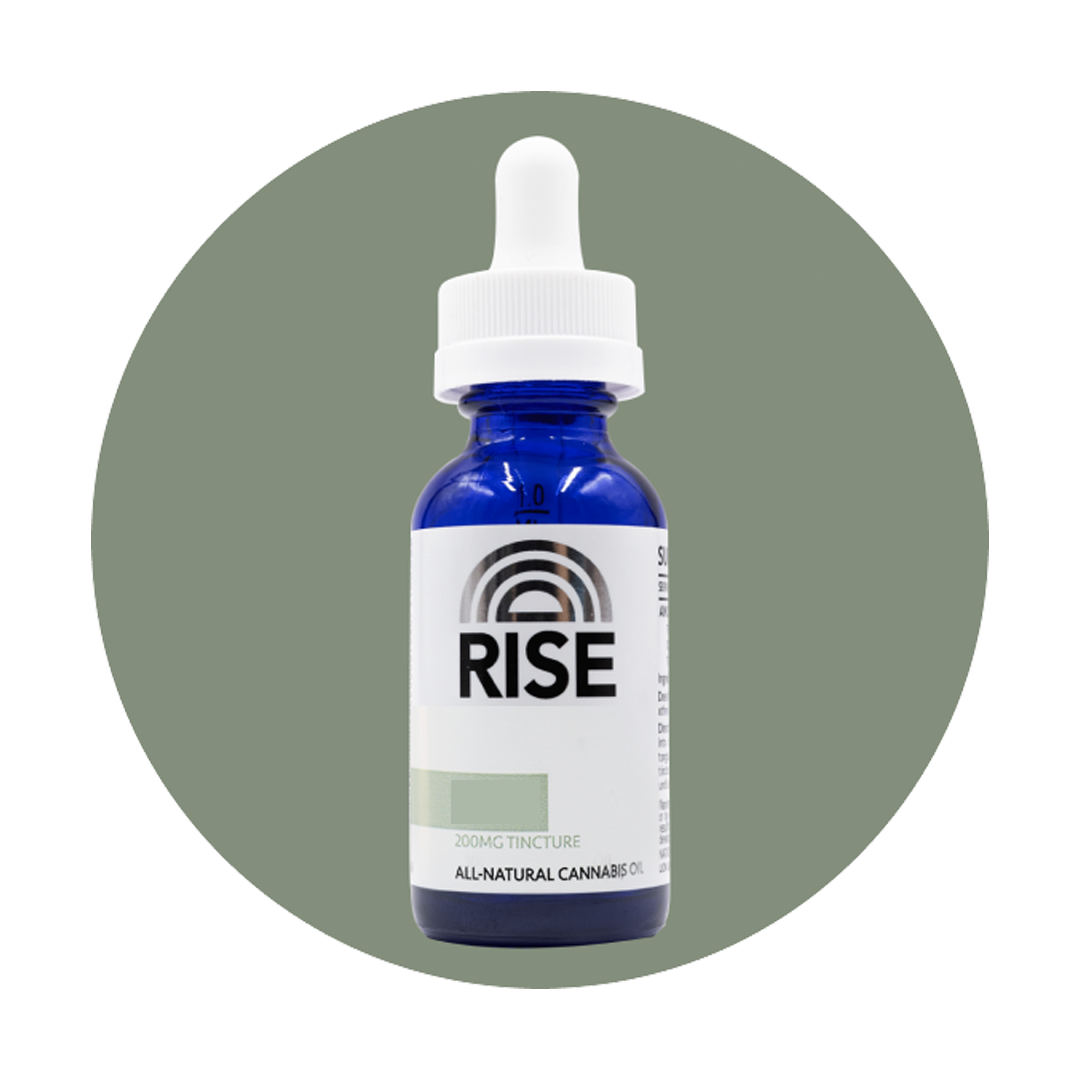 Photograph of product: RISE - 1:1:1 200mg Tincture - PM TH-oui:CBD:CBN