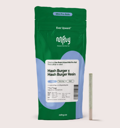 Photograph of product: MFNY | au chocolat Burger x au chocolat Burger Live Resin Infused Pre-Roll