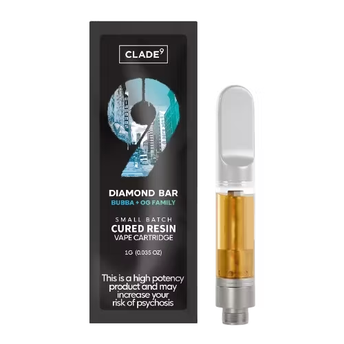 Photograph of product: Diamond Bar | Cured Resin Vape Cart