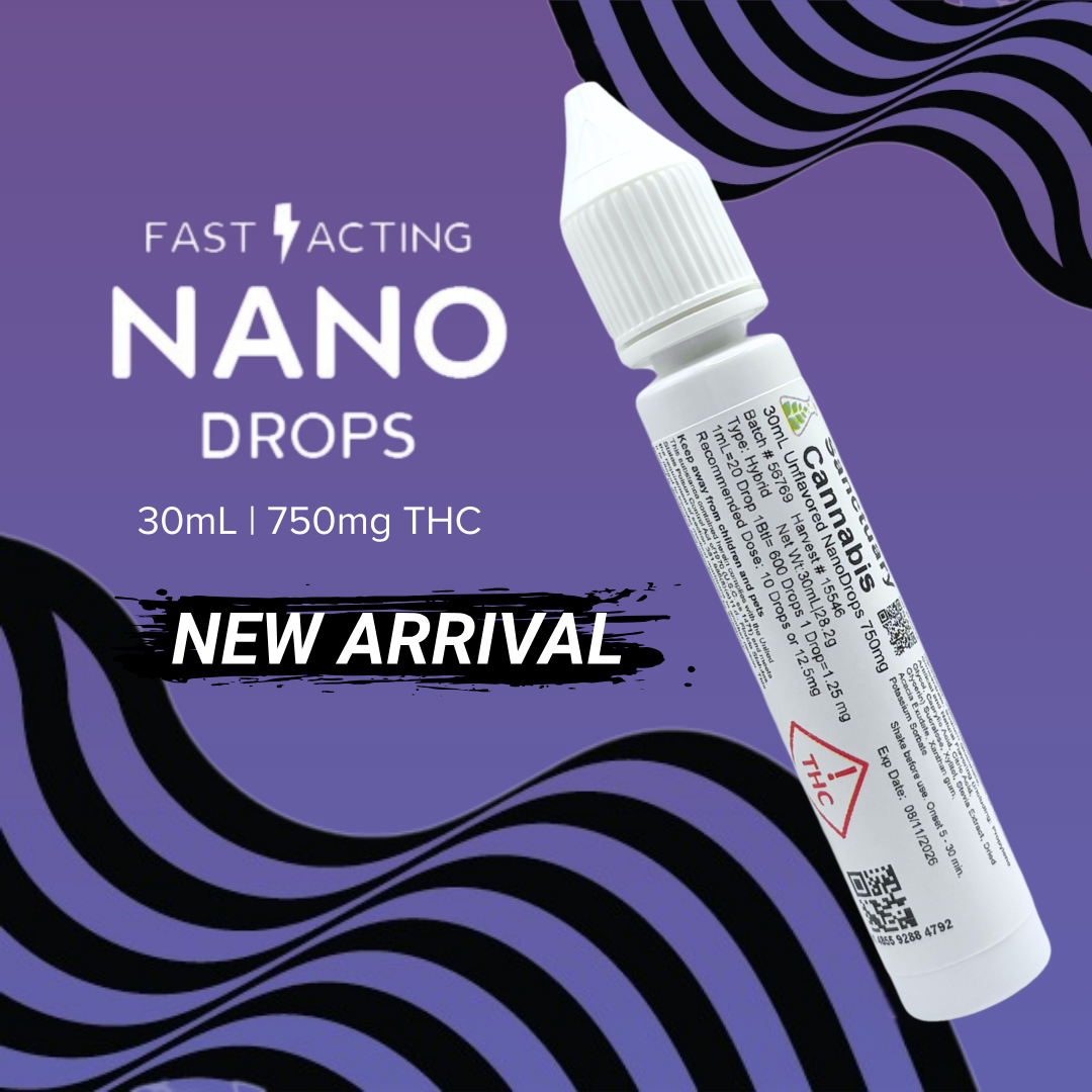 Photograph of product: 30mL Unflavored NanoDrops 750mg