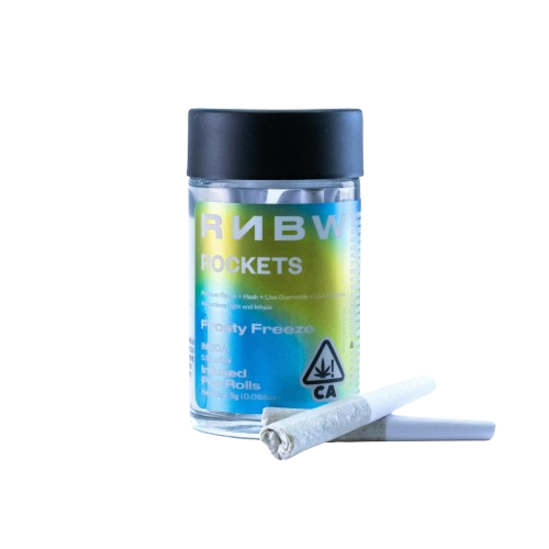 Photograph of product: RNBW | Frosty Freeze Infused Pre-Rolls (5 Pack) | 2.5g