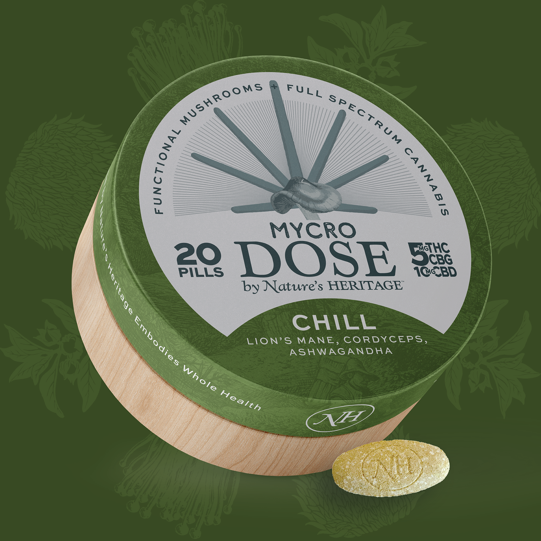 Photograph of product: MycroDose - Chill 100mg (TH-oui:CBG:CBD)