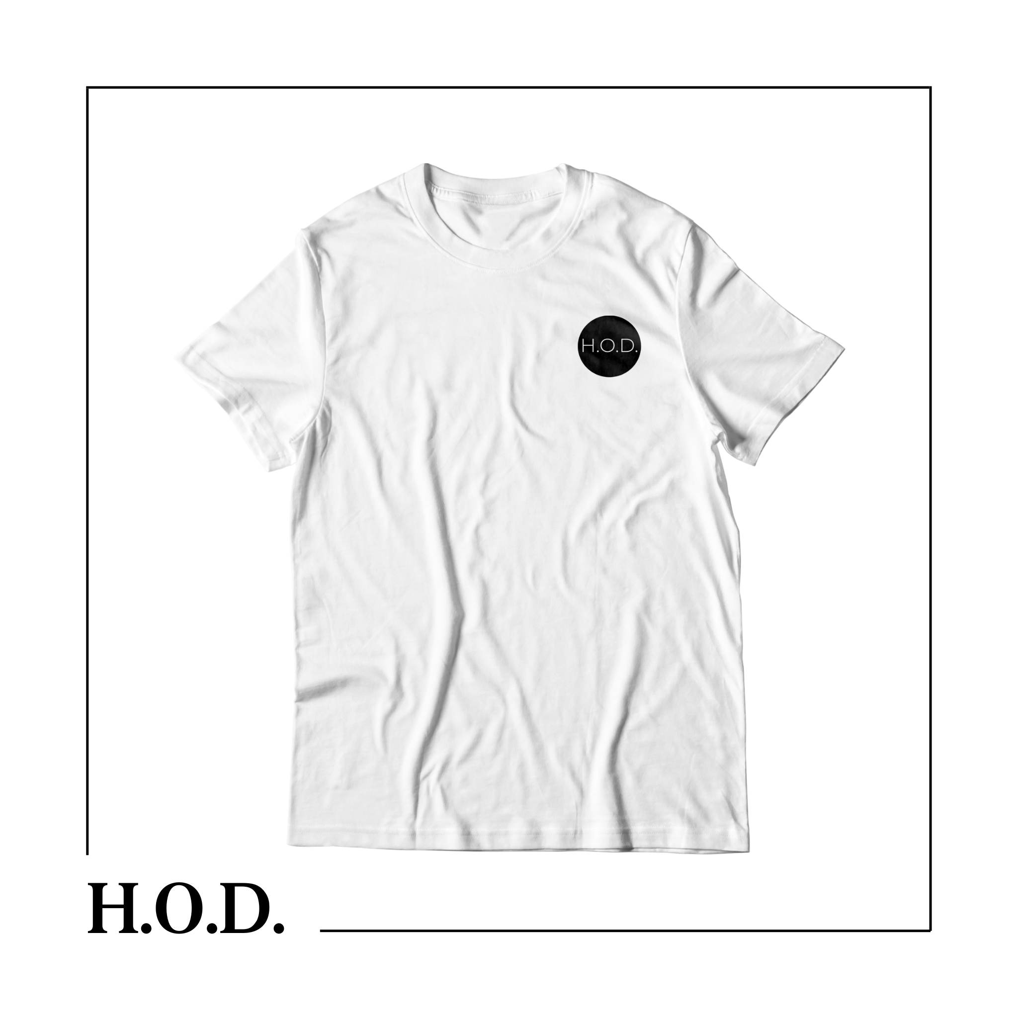 Photograph of product: H.O.D. Circle White Short Sleeve Tee 3XL