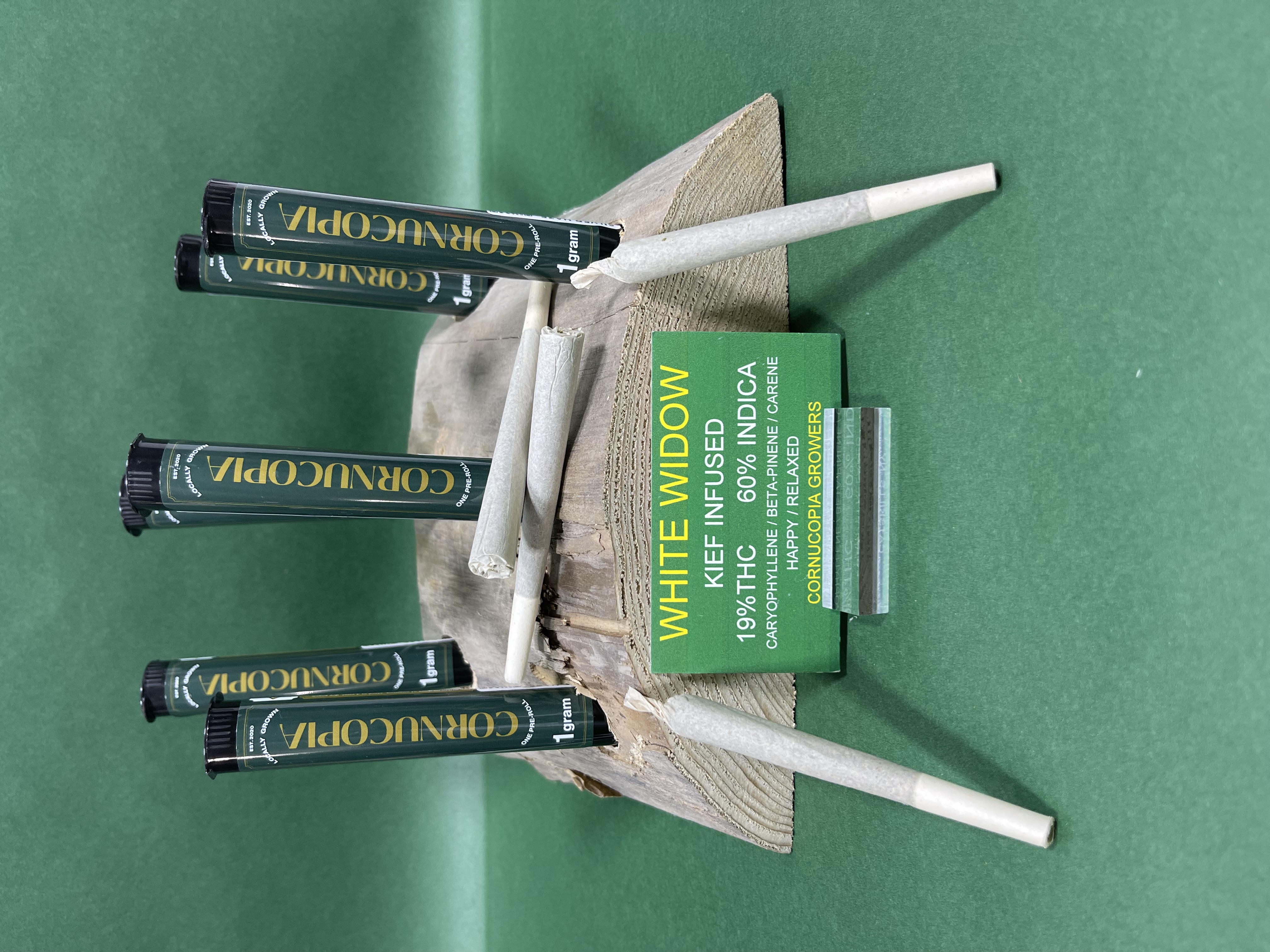 Photograph of product: Cornucopia | White Widow Infused w/ Keif | 1g Pre-roll