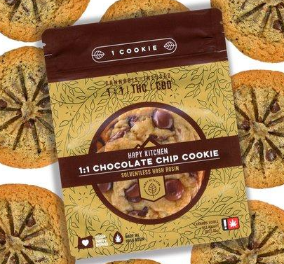 Photograph of product: Rosin Cookie | Chocolate Chip | TH-oui:CBD 1:1 | 100mg