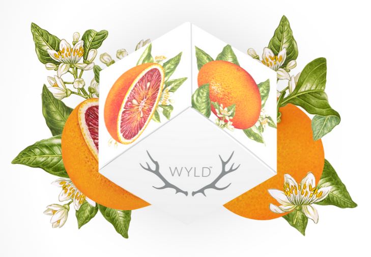 Photograph of product: Wyld - Blood Orange 1:1 CBC (Oui'd) - Gummy - 100mg
