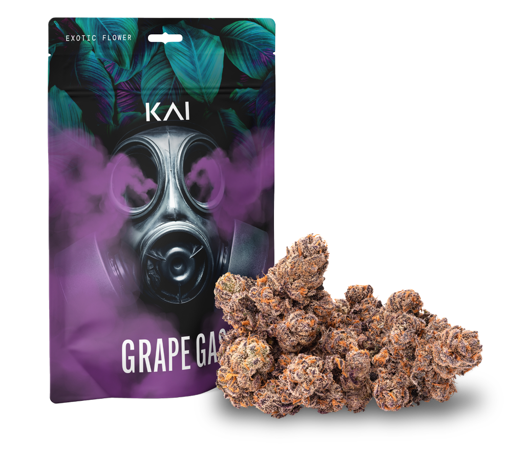 Photograph of product: Kai | Grape Gas | BULK Flower - 28g