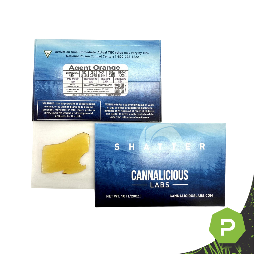 Photograph of product: Cannalicious Shatter | Red Velvet