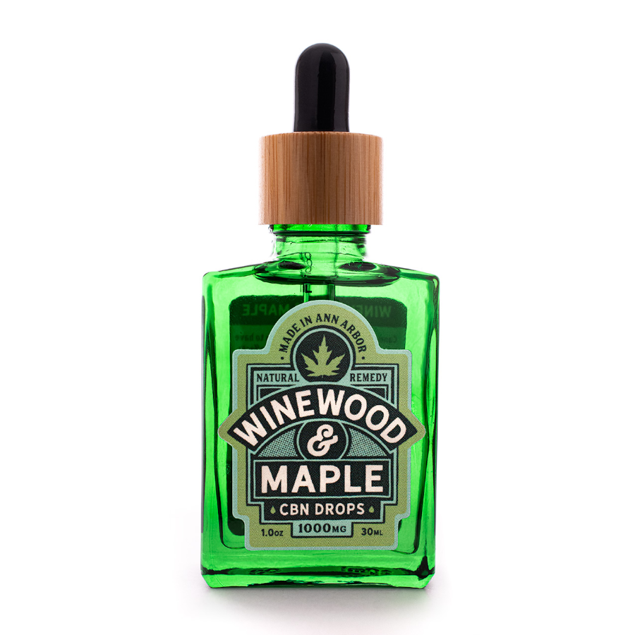 Photograph of product: 1000mg CBN Drops | Winewood & Maple