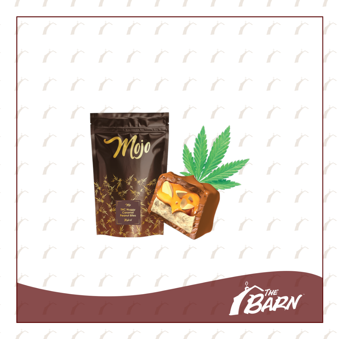 Photograph of product: Mojo 200mg - (H) Nuggy Caramel Peanut Bites - REC