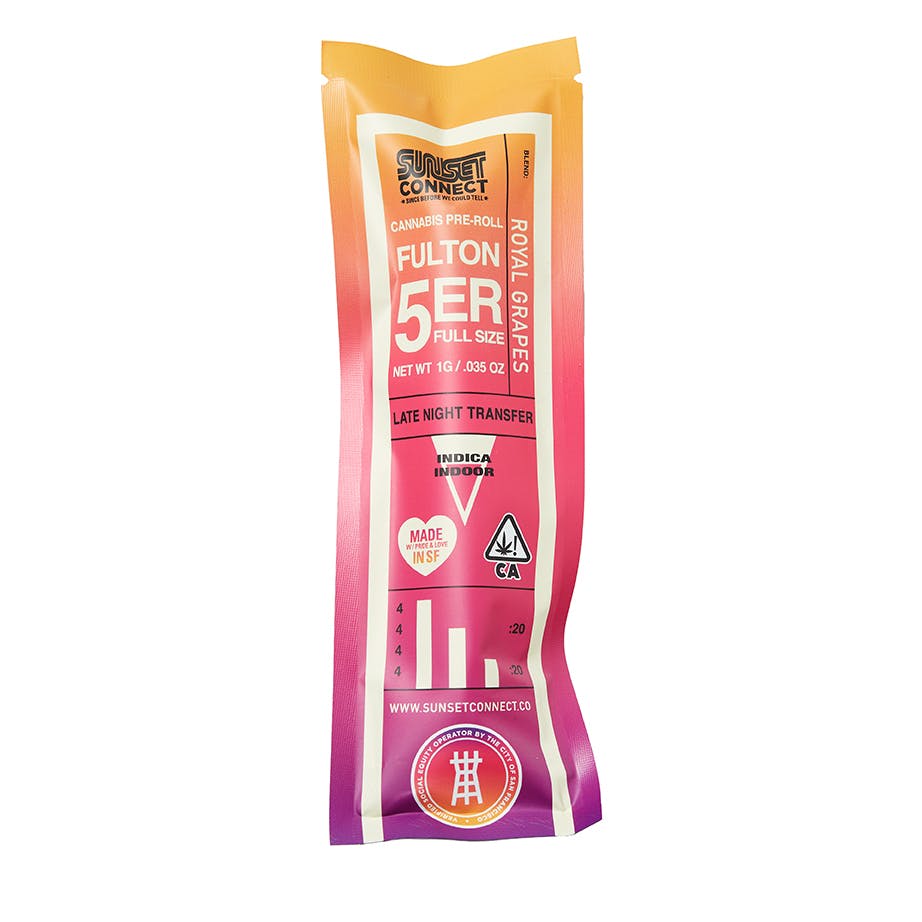 Photograph of product: SUNSET CONNECT- ROYAL GRAPES 1G Oui'd PRE ROLL