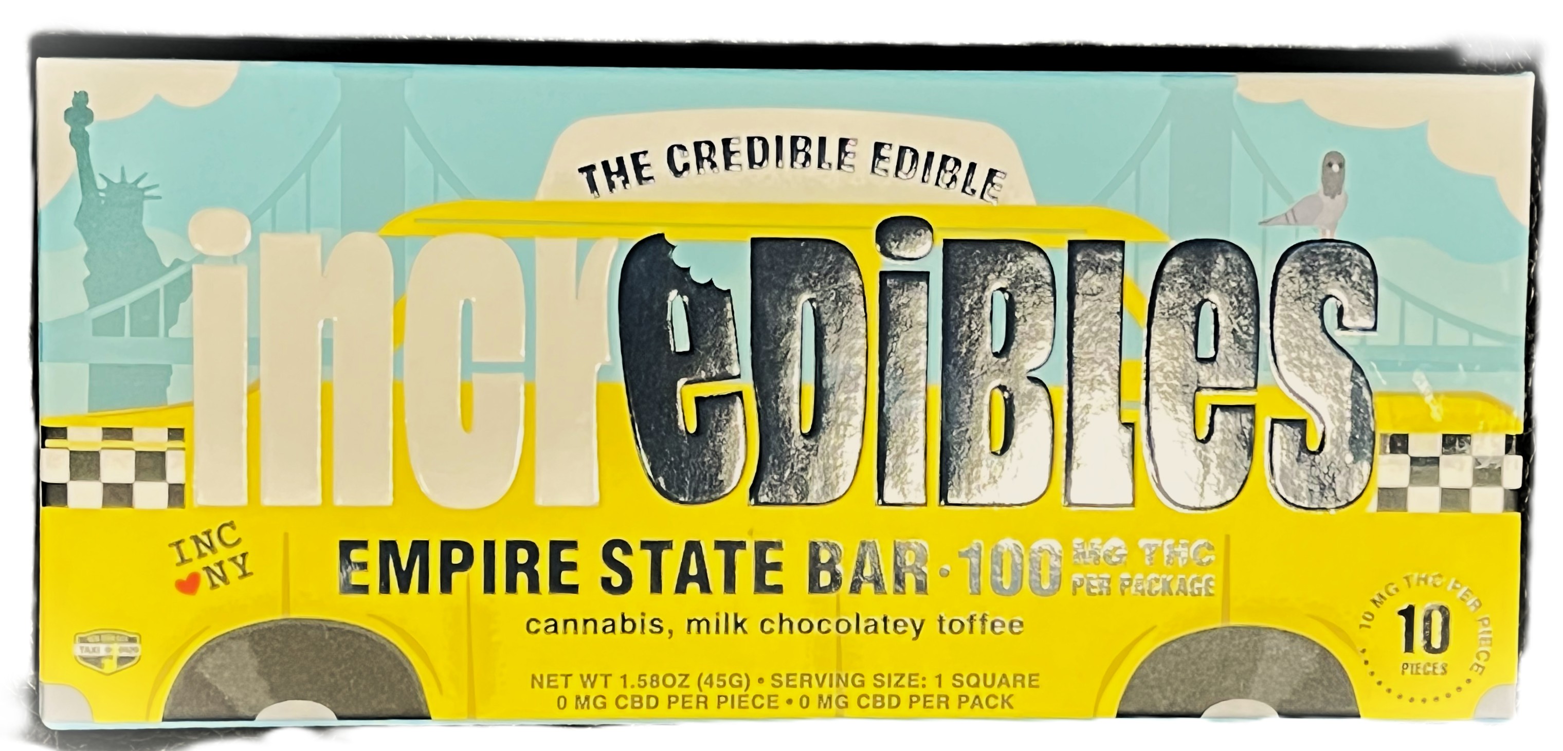 Photograph of product: Empire State Bar Chocolate 1:1 100mg [E18]