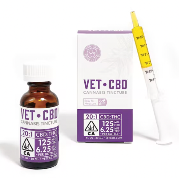 Photograph of product: Vet CBD 20:1 125mg Tincture 30ml