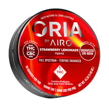Photograph of product: Oria LR Gummies Strawberry Lemonade 5mg CBC: 10MG TH-oui 10pk