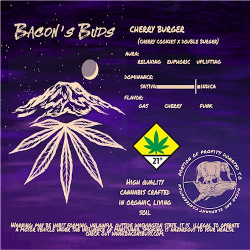 Photograph of product: Bacon's Buds: Cherry Burger 2pk/ - Preroll