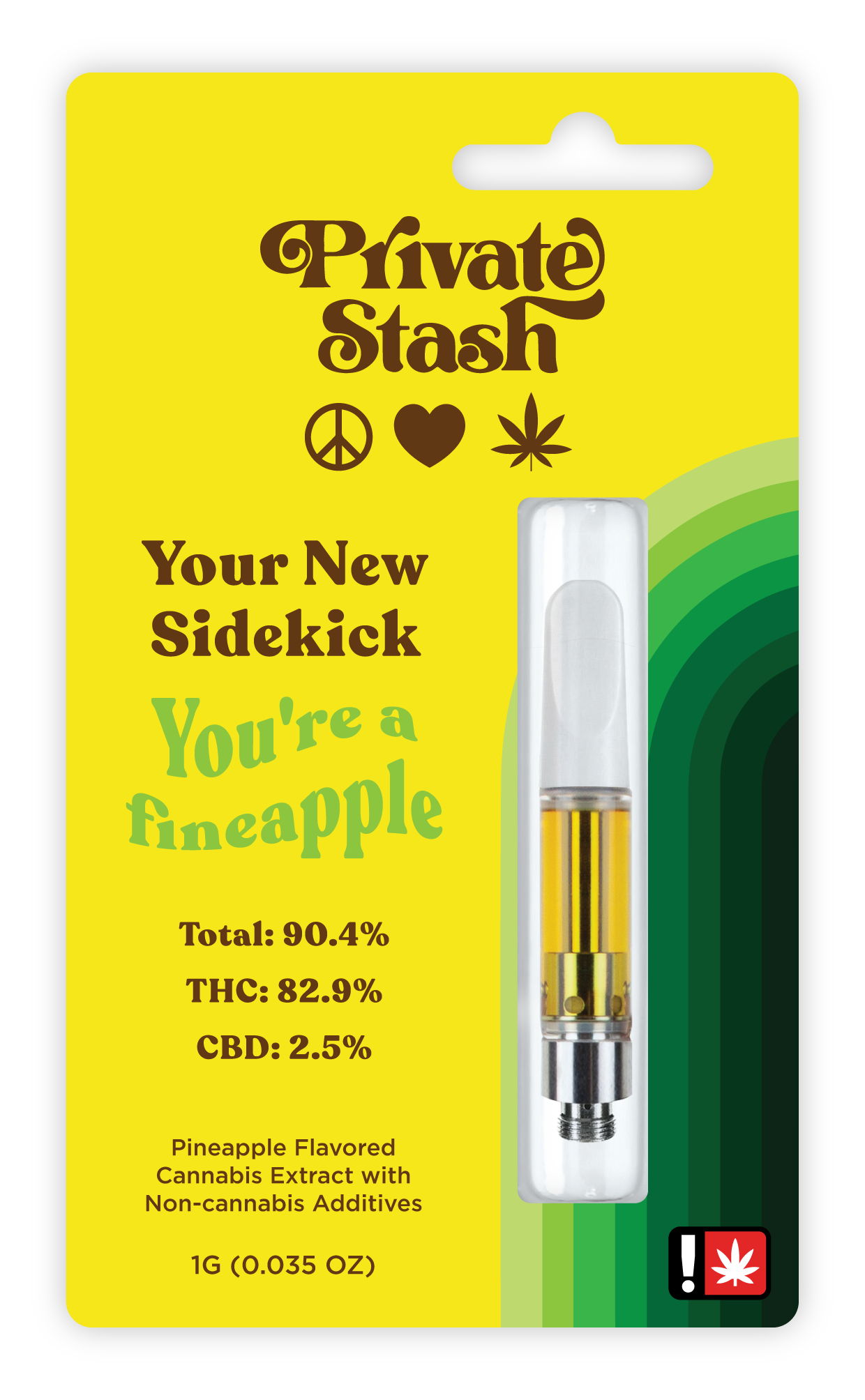 Photograph of product: Private Stash - YOU'RE A FINEAPPLE - Cartridge - - H