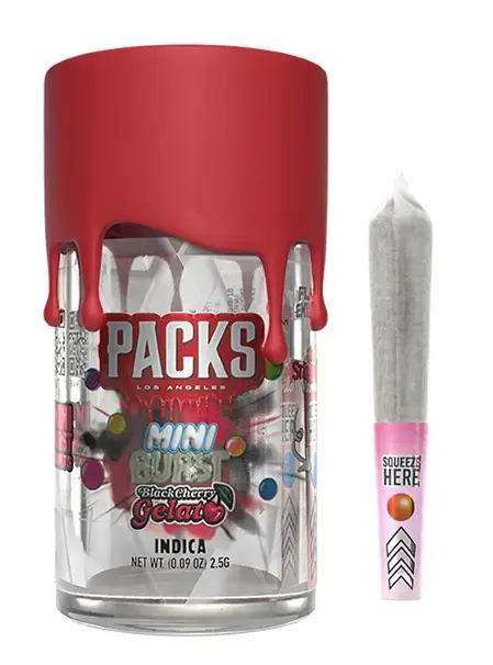 Photograph of product: Packs Mini Burst Black Cherry Gelato