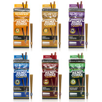 Photograph of product: Hemper | Hemp Cones with Glass Tip | King size 2pk - | Sweet