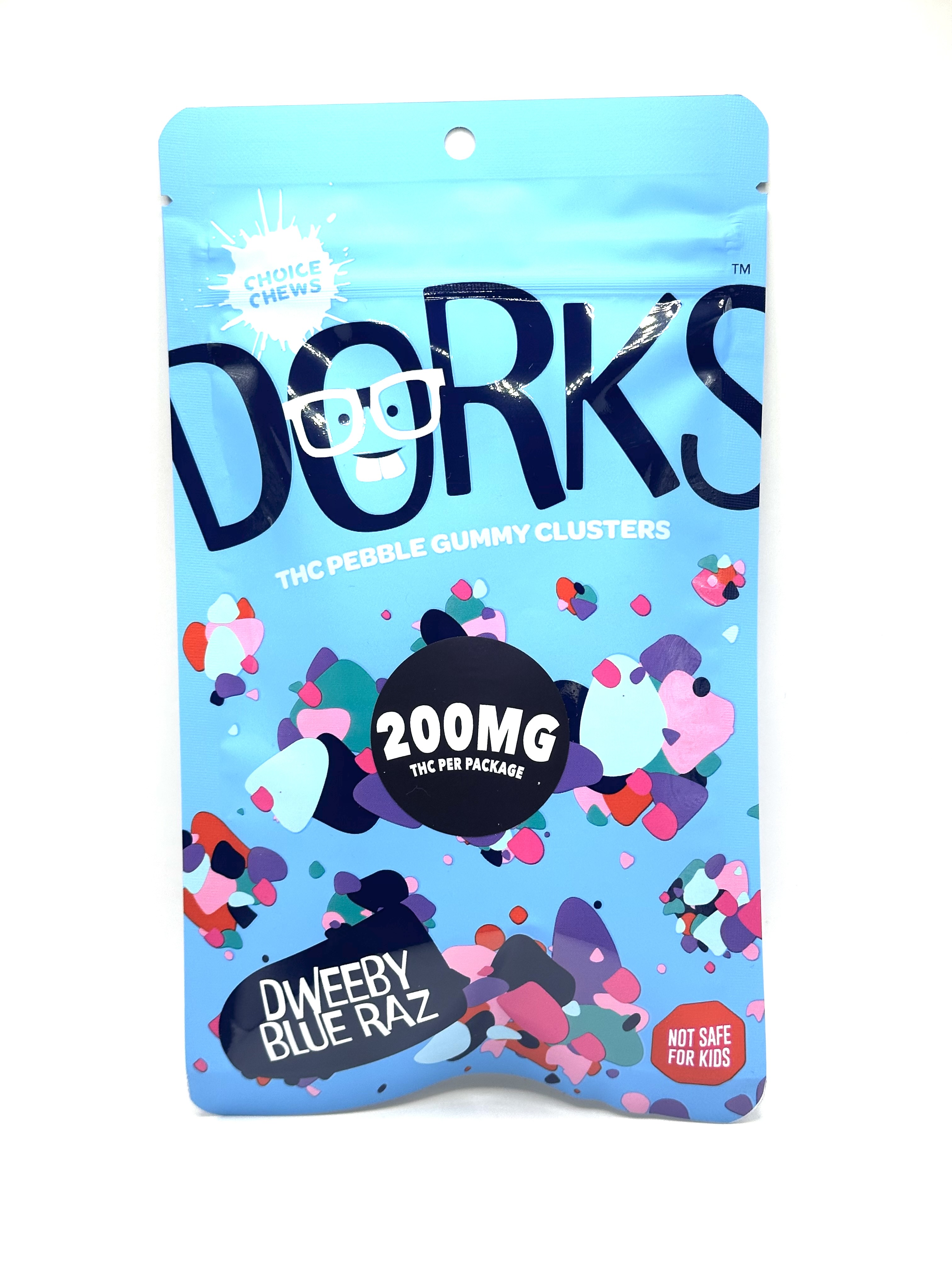 Photograph of product: Dweeby Blue Raz Gummies | 200mg