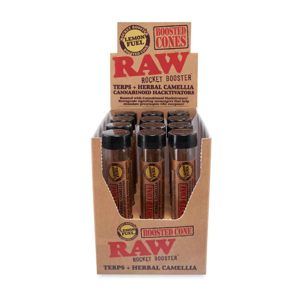 Photograph of product: Raw Rocket Booster Lemon Fuel Terpene Infused Cone