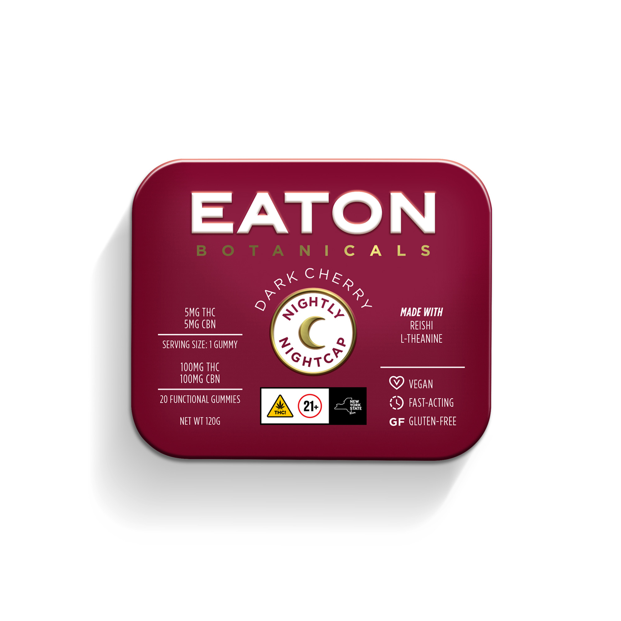 Photograph of product: Eaton | Nightly Nightcap - Dark Cherry | Oui'd | Edible | 20 Pk