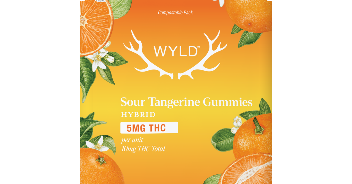 Photograph of product: SOUR TANGERINE GUMMIES - 10 PACK