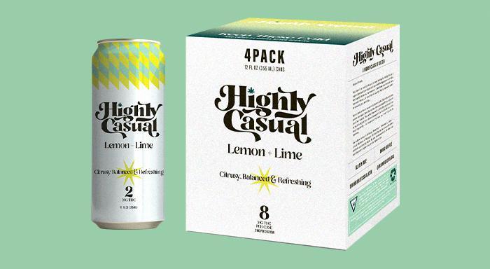 Photograph of Product: Lemon + Lime Seltzer 8mg (4pk)