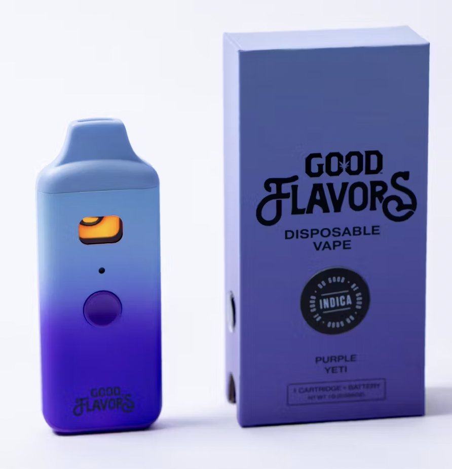 Photograph of product: GOOD Disposable 1g Purple Yeti