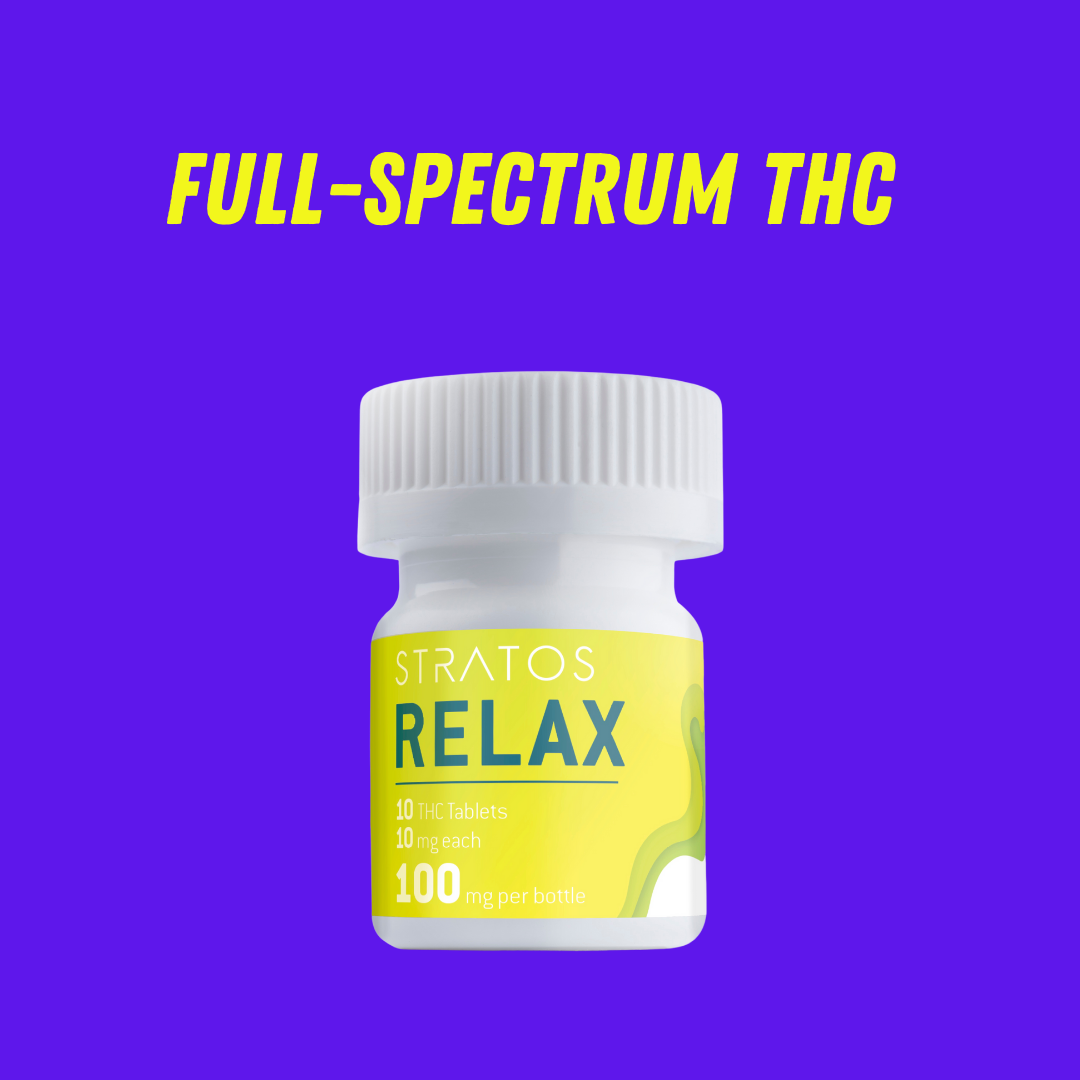 Photograph of product: Tablets - 100mg - Relax (Stratos)