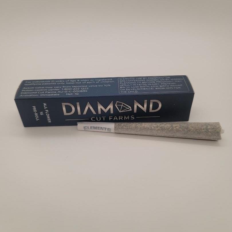 Photograph of product: Diamond Cut - Gak Smoovie - 1g Pre-roll