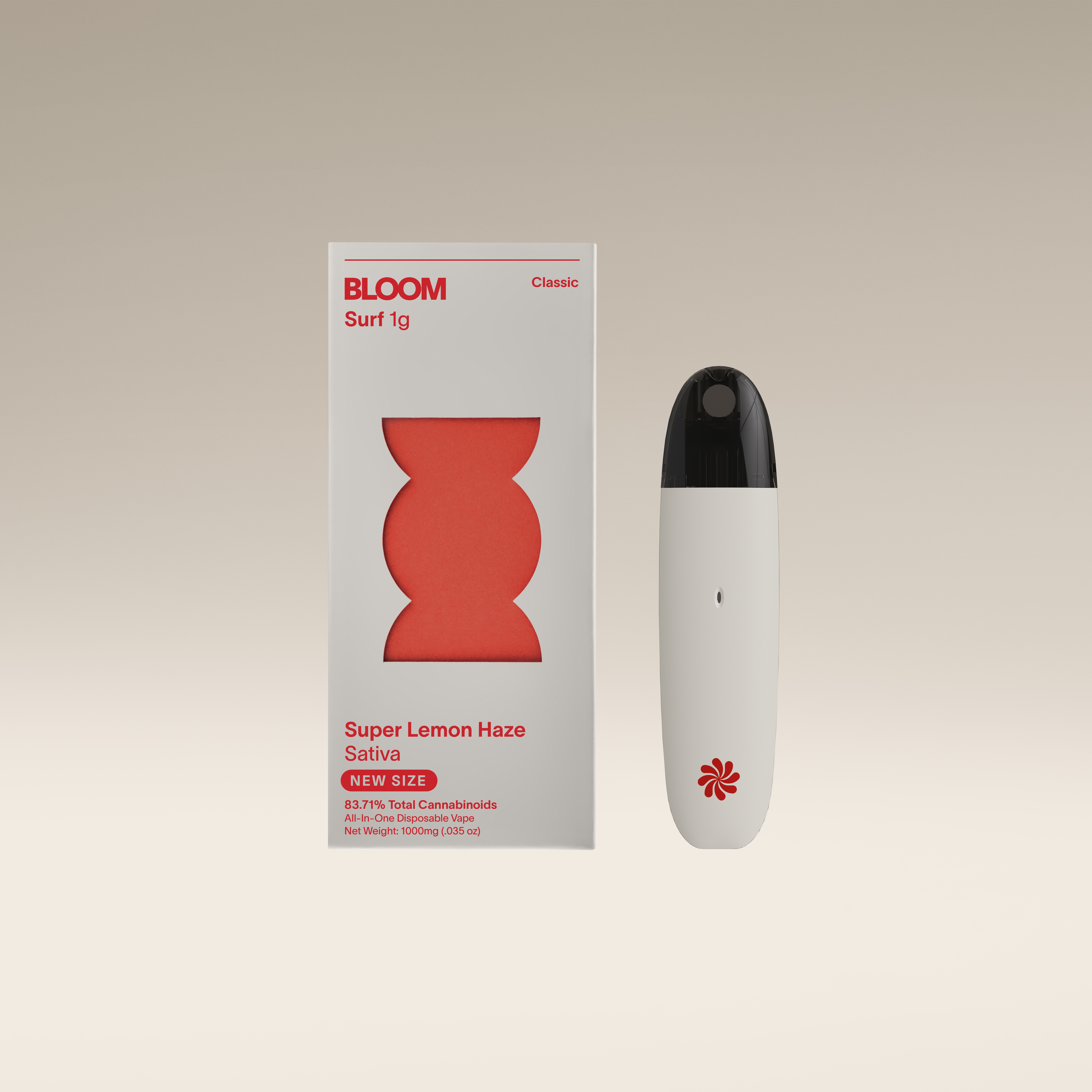 Photograph of product: Bloom | Vape | Super Lemon Haze | AIO 1g
