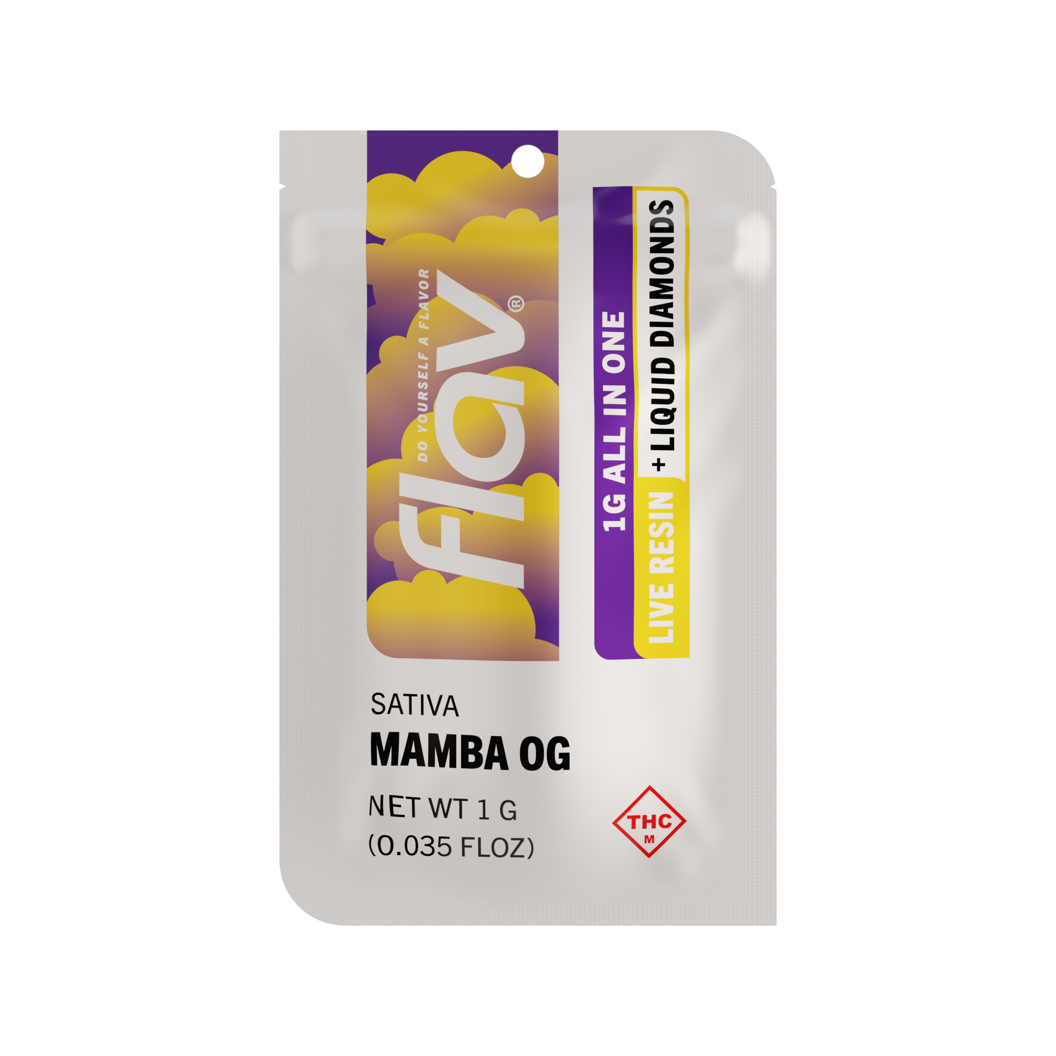 Photograph of product: Mamba OG - Live Resin + Liquid Diamonds - Disposable - 1.0g