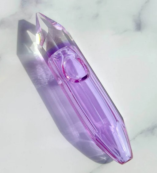 Photograph of product: Glassware | Purple | Crystal Pipe